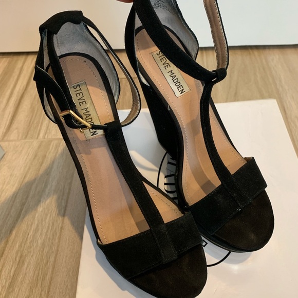 Steve Madden Xenon suede wedge heels - Picture 2 of 5